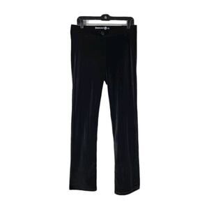 Betabrand Velvet Pant Women's Large Long/Tall Black Full Length Classic Straight